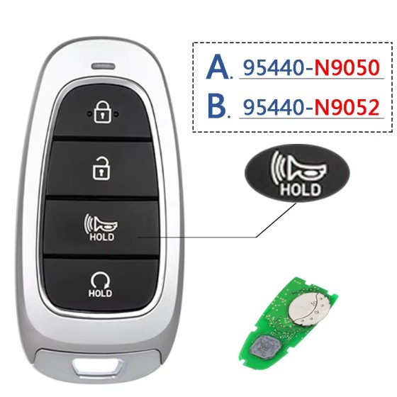2021-2022 Hyundai Tucson / 5-Button Smart Key / PN: 95440-N9050 /PN: 95440-N9052/ TQ8-FOB-4F26 (AFTERMARKET)